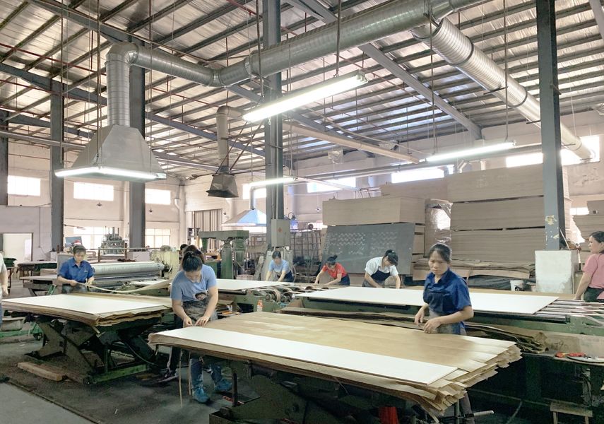 Dongguan Lingfeng Wood Industry Co., Ltd. linea di produzione del fabbricante