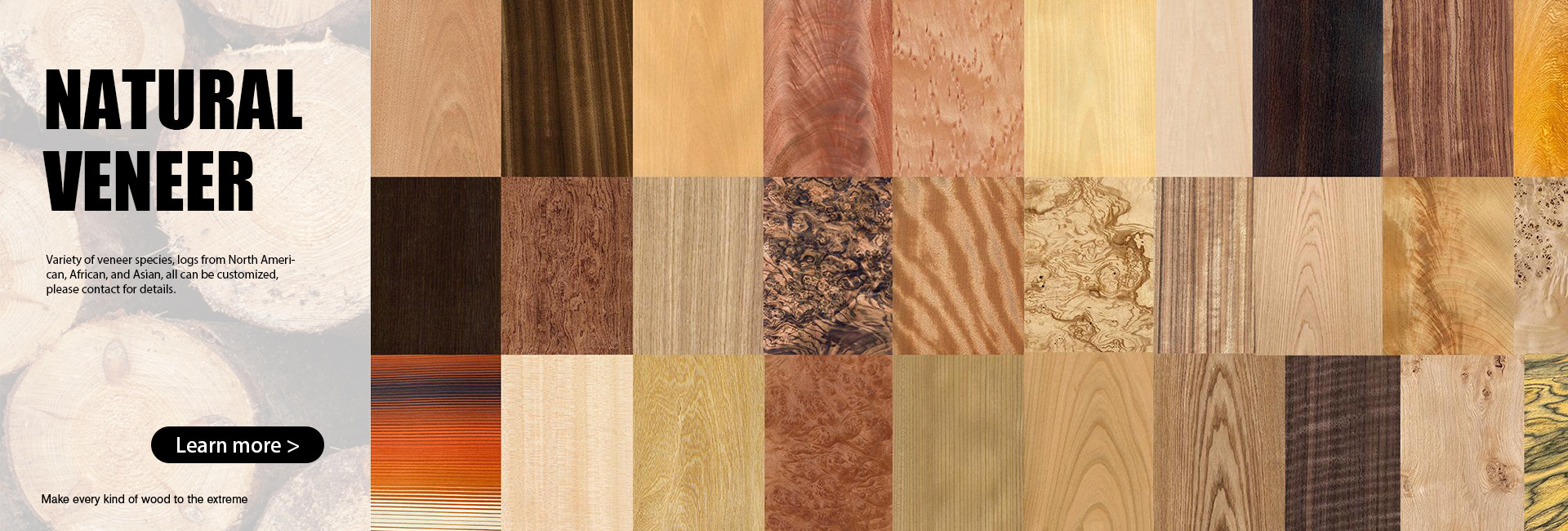 qualità Impiallacciatura di legno naturale fabbrica